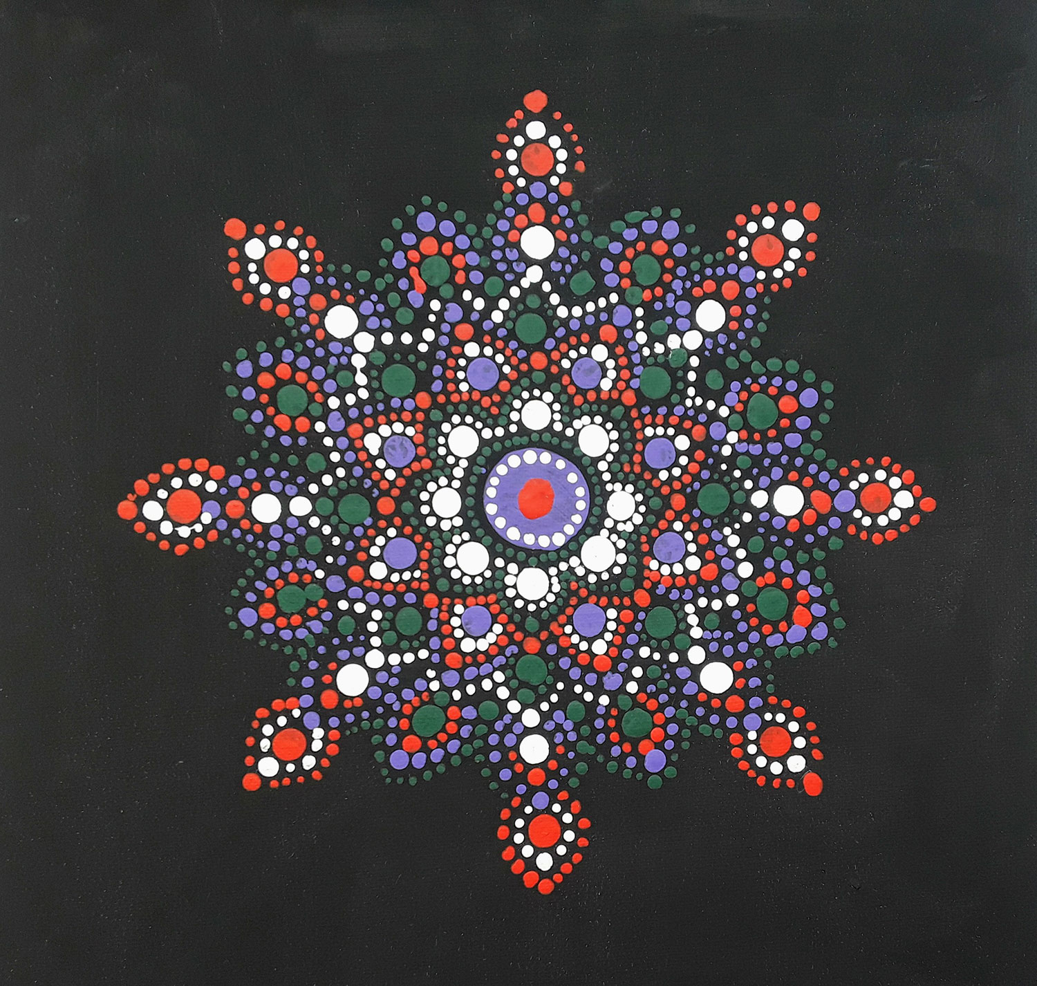 mandala dot painting workshop at Mosaic in Montrose colorado