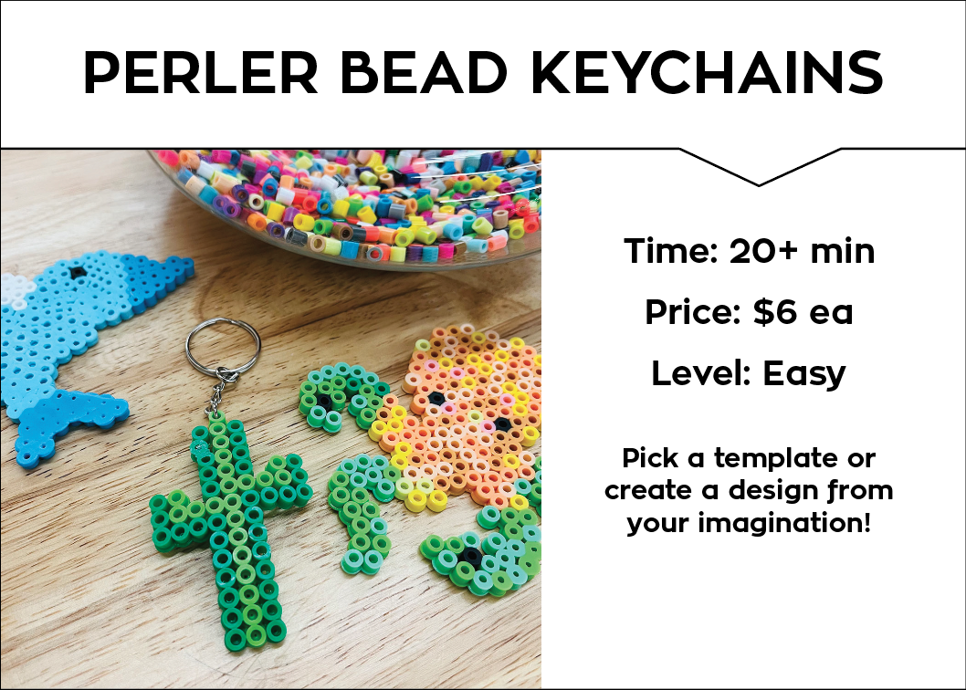 diy perler bead keychains