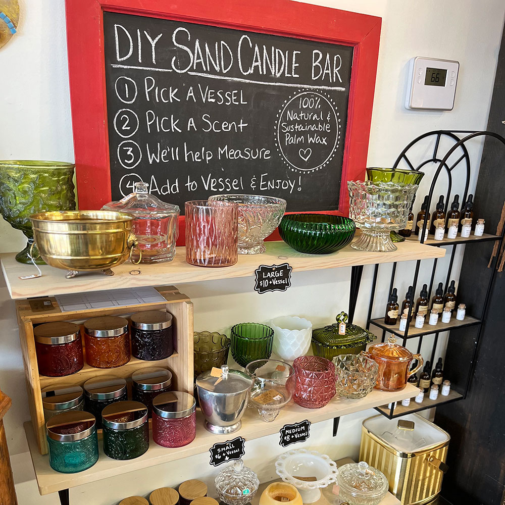 diy sand candle bar in mosaic montrose colorado
