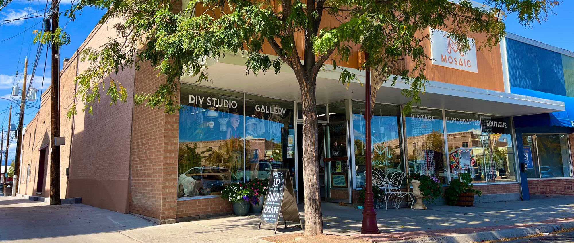 visit mosaic in montrose colorado for handmade gifts, vintage clothing, DIY bars and more